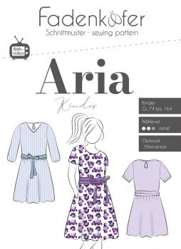 Fadenkäfer Papierschnittmuster Kleid Aria Kinder